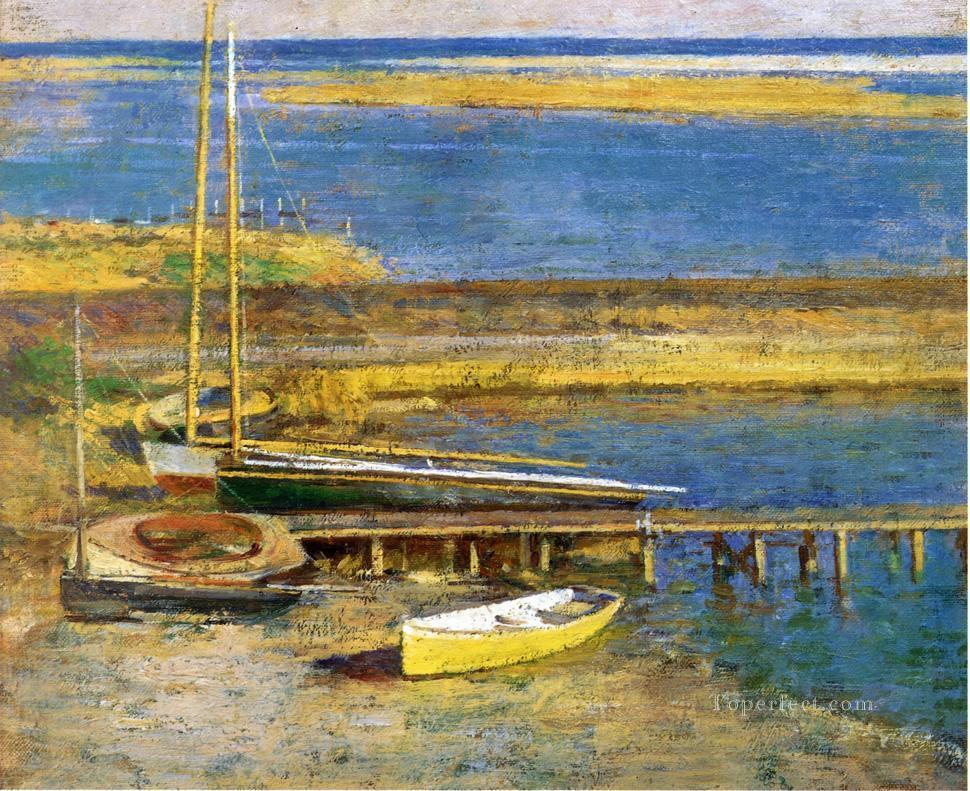 上陸用ボートのボート セオドア・ロビンソン油絵